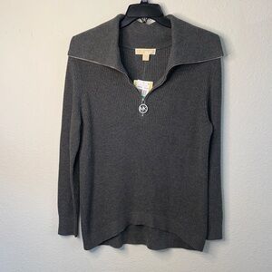 MICHAEL Michael Kors Charcoal Cowl Neck Sweater‎
